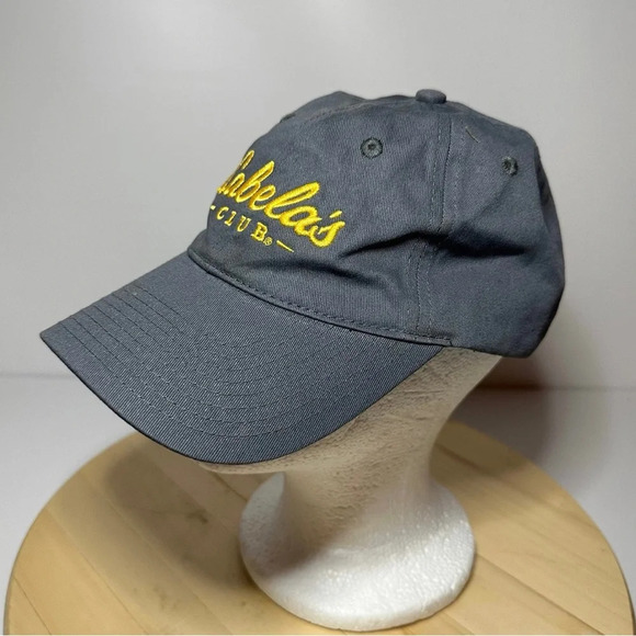 Cabelas Club Mens Adjustablenone Size Fits Most Gray And Gold Embroidering - Picture 7 of 8